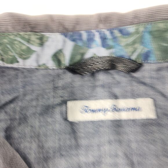 Tommy Bahama Shirt Mens XL Grey Coastline Cord Corduroy Button Long Sleeve Shirt - Picture 5 of 8